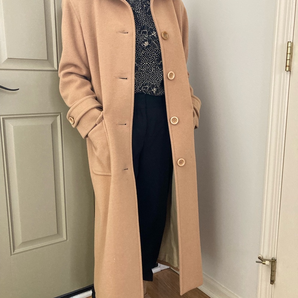 Talbots Tan Long Coat